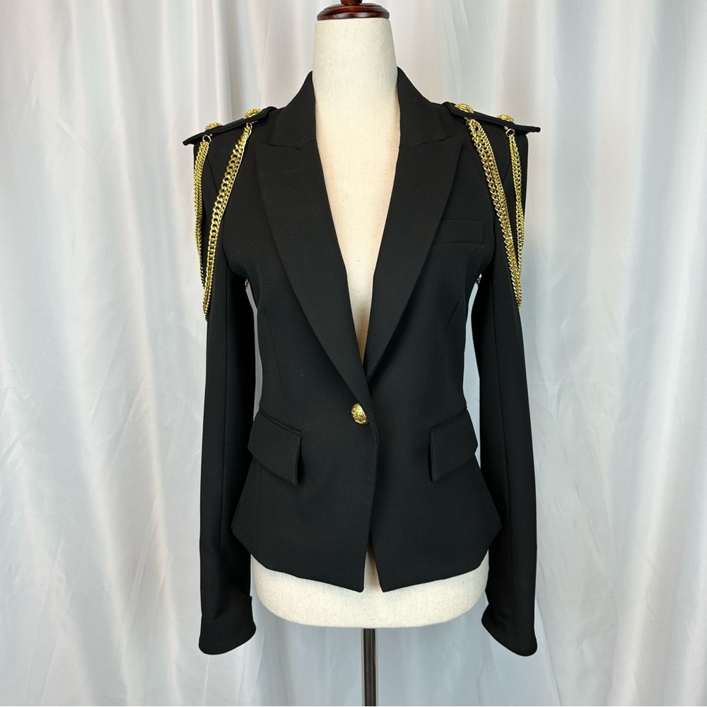 Veronica Beard Maston Dickey Blazer w/ Gold Hardware Size 0